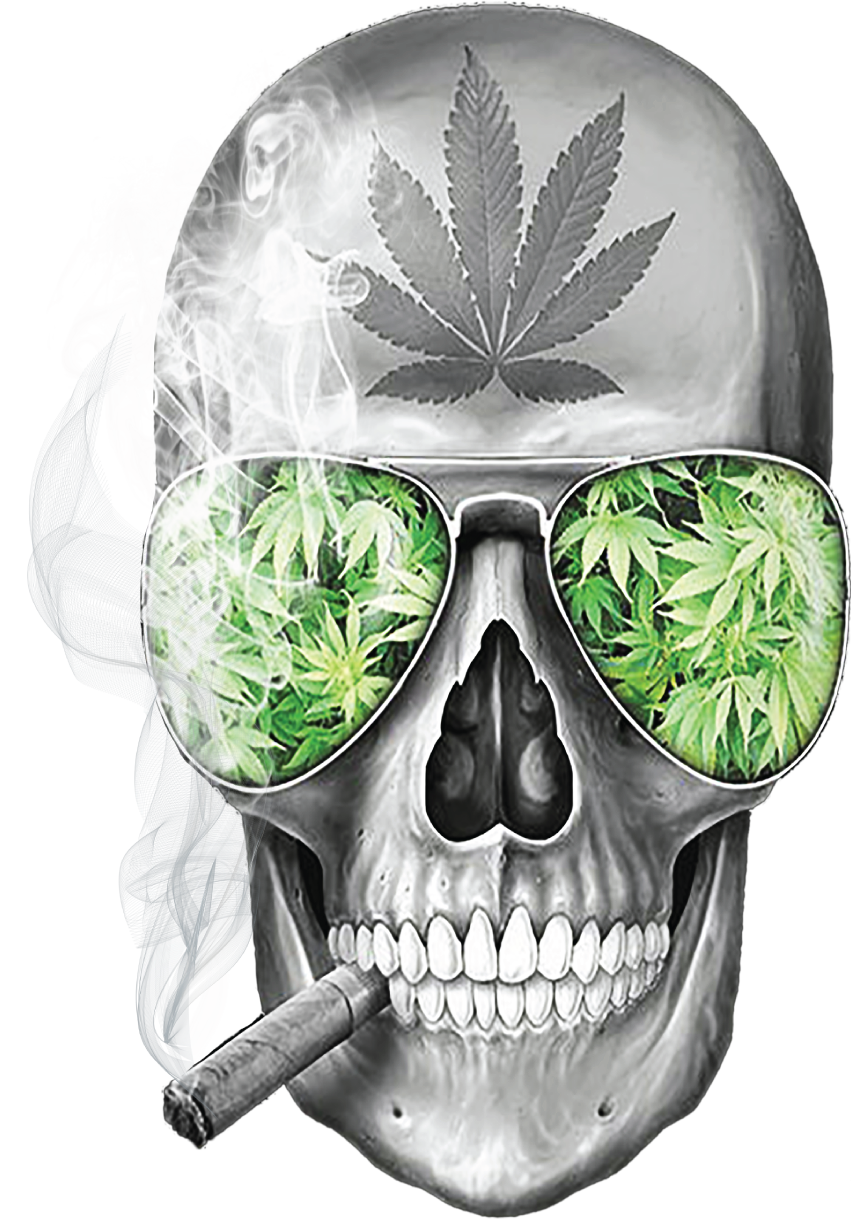 Pot Leaf Skull