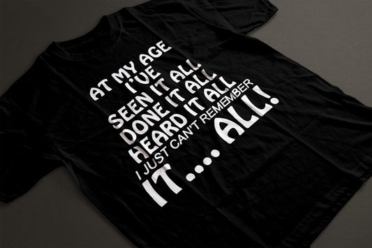 At my age