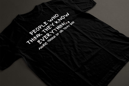People who think they know…