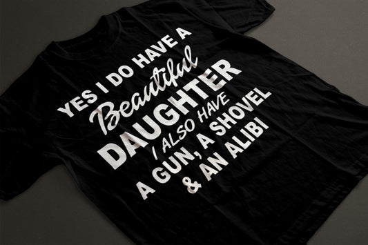 Beautiful daughter gun alibi